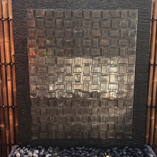 Copper Wall – Black Squares
